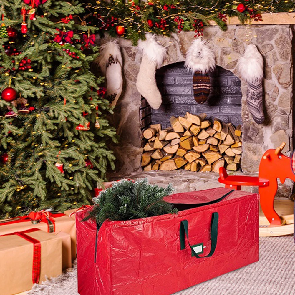 

Christmas Tree Storage Bag Heavy Duty Waterproof Zippered Pouch for Protecting Trees Moisture Proof Tree Storage Solution