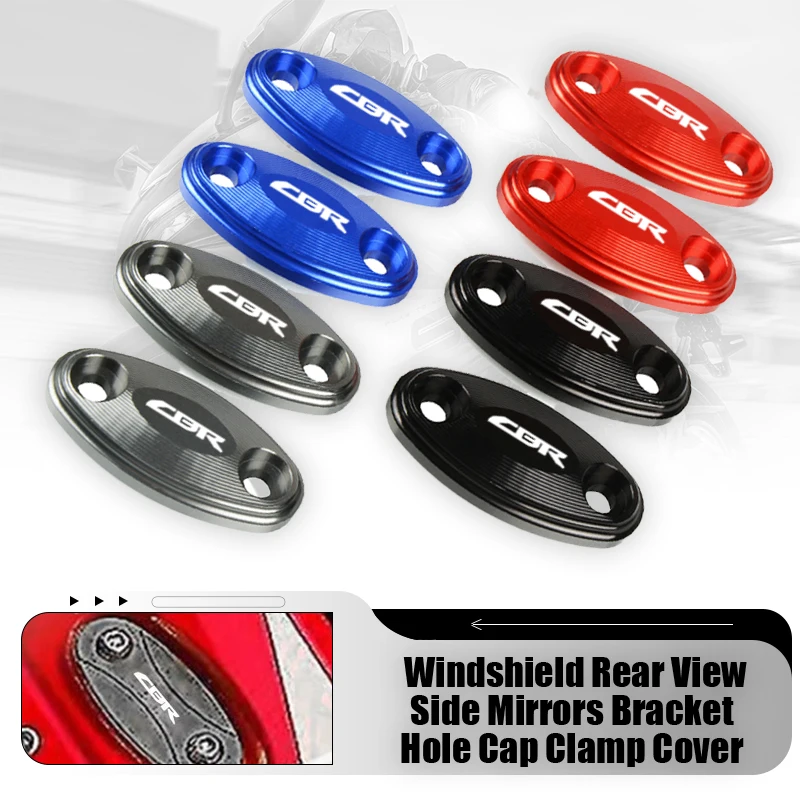 

Motorcycle For Honda CBR650R CBR650F CBR500R CBR300R CBR250R 2013-2021 Rear View Mirror Block Off Base Plates Cover Decorative