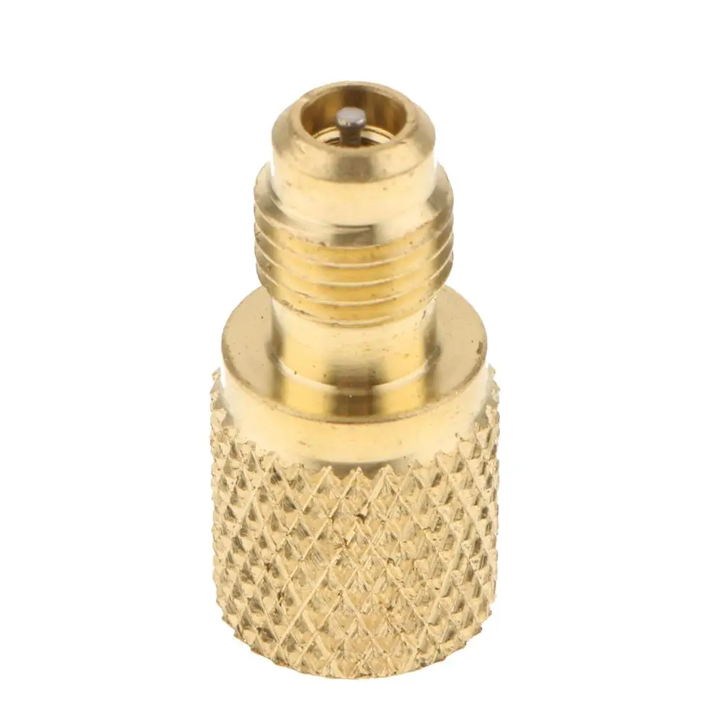 Refrigerant Tank Adapter 1/2 ACME 1/4 SAE Brass for Air Conditioning Cooler Compatible Converter