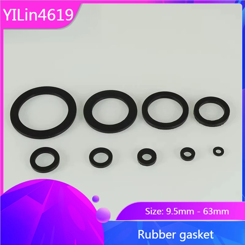 Rubber Gasket, Sealing Ring, Flat Washer 9.5/13.5/16.5/20/25/32/40/50/63mm