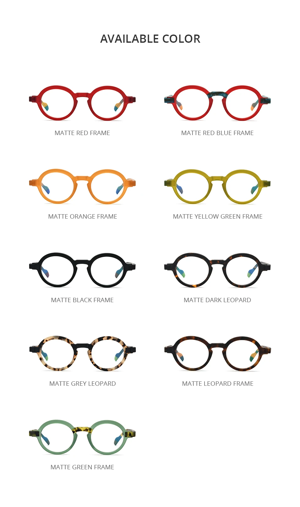 HEPIDEM Acetat Brille Rahmen Frauen Marke Designer runde Nerd Brille neue Männer dicke japanische handgemachte große Brille 9233 – Detail 5