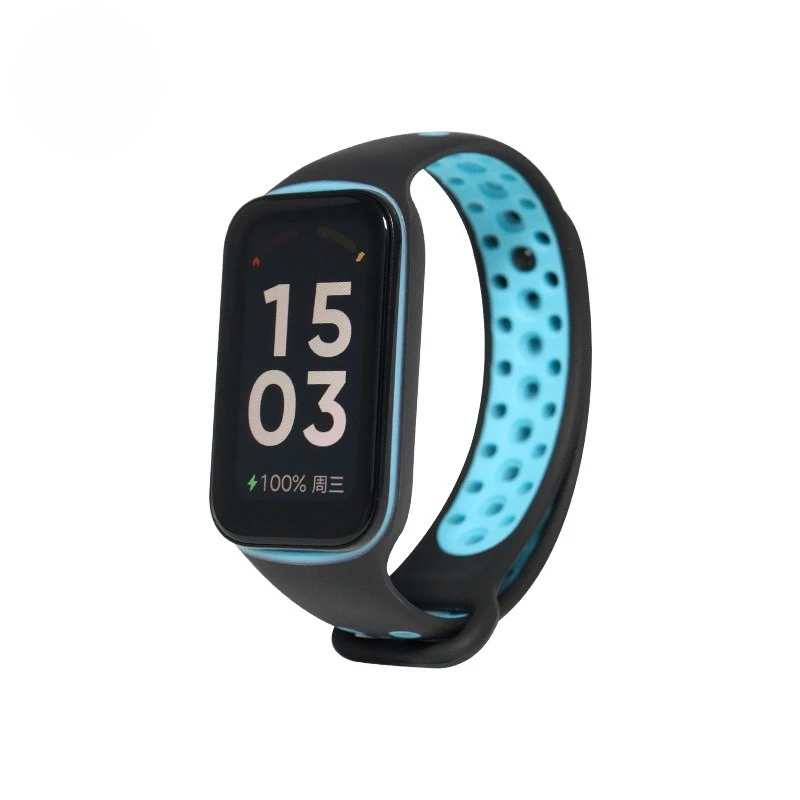 通気性のあるツートンカラーのシリコンストラップスーツ Redmi Watch Band2 ツートンカラーのシリコンリストバンドストラップ