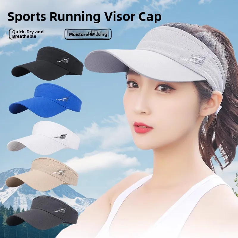 Women's Running Hat Outdoor Quick Dry Empty Top Sunscreen Professional Marathon Sports Sun Hat Summer New Style Wide Brim Cap