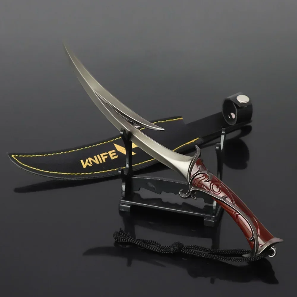 21cm Valorant Knife Songsteel Melee Weapon Metal Model Game V Peripherals Real Steel Katana Training Knife Safety Toy Boys gifts