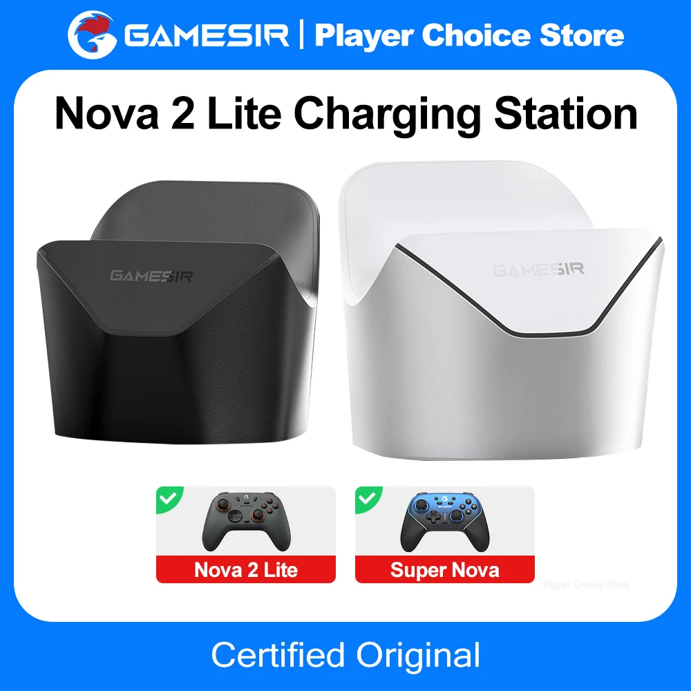 GameSir manette de jeu chargeur Dock Nova 2 Lite Super Nova Station de charge Original élégant support d'affichage démarrage intelligent arrêt de charge GameSir manette de jeu chargeur Dock Nova 2 Lite Super Nova Station de charge Original élégant support d'affichage démarrage intelligent arrêt de charge