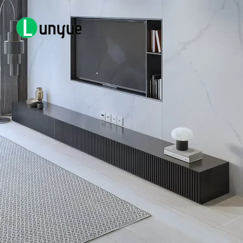 Upgraded 32 Inch TV Cabinet Modern Italian Style Light Luxury Solid Wood TV Cabinet Living Room Tv Stands Platform