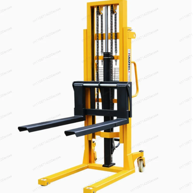 2t Hand Manual Pallet Operated Stacker Hydraulic 1.6m Lifting Pallet Manual Forklift for Retail Store Logistics Manual Forklift
