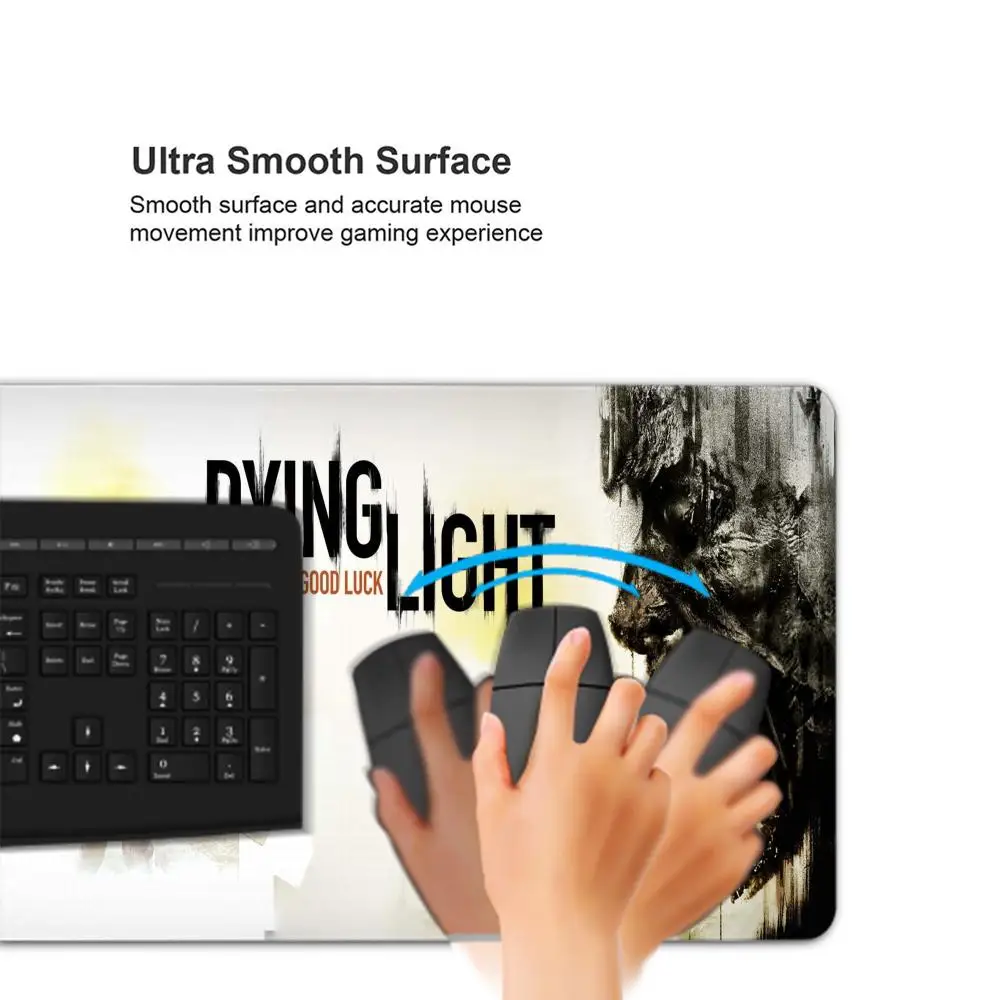 Dying Light 2 Stay Human Mousepad tappetino per Mouse tappetino da scrivania con accessori per giochi Pad Prime gaming XXL tappetino imbottito per tastiera