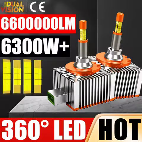 6300W 6600000LM D1S D3S LED Car Headlight HID D3S D8S D1R D3R D Series 360 Degree CSP Bulbs Canbus 6000K Plug&amp;Play Led Light 12V