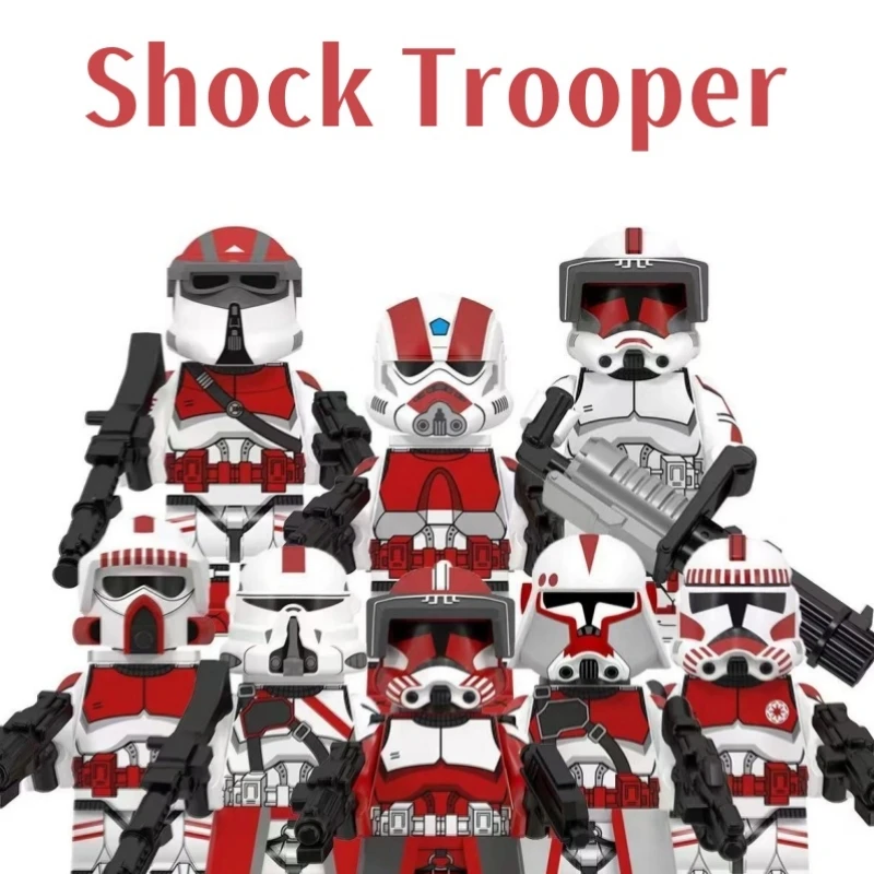 Shock Trooper Stormtroopers Figura WM6123 WM6127 Bloques WM6125 WM6128