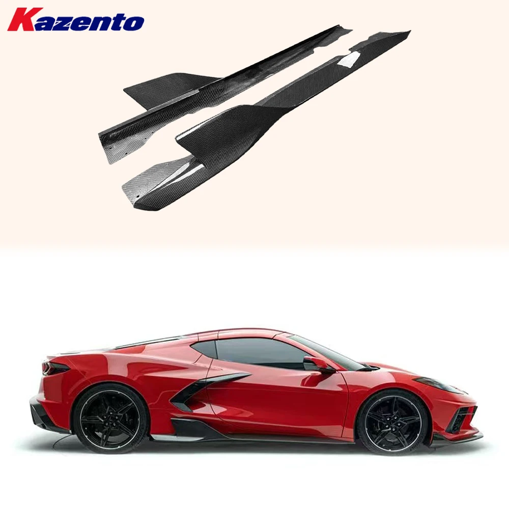 

Для Chevrolet Corvette C8 2020-2024 ADR стиль комплекты кузова из углеродного волокна боковые юбки
