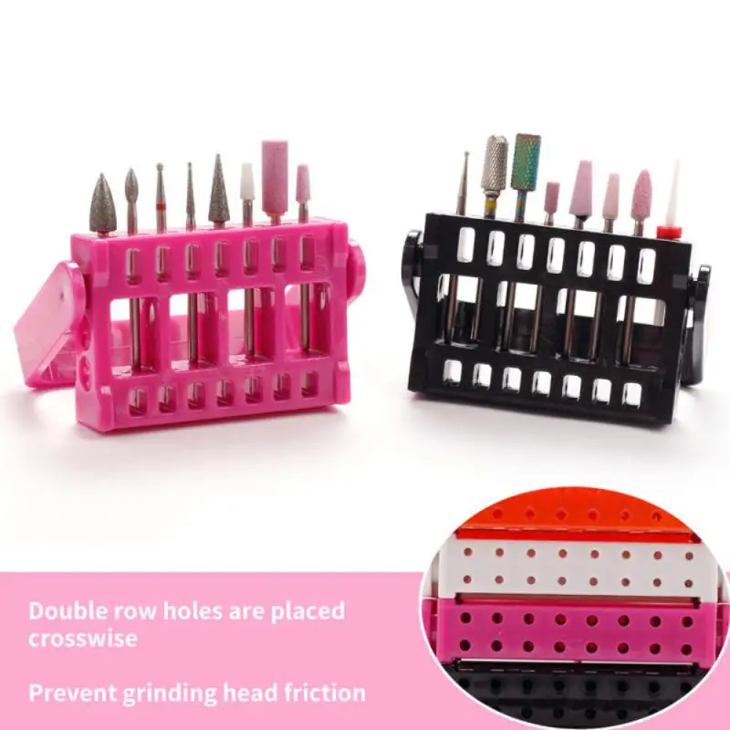 Grinding Polish Head Bit Holder Portable Nail Stand Nail Supplies Nail Drill Bits Display Manicure Tool