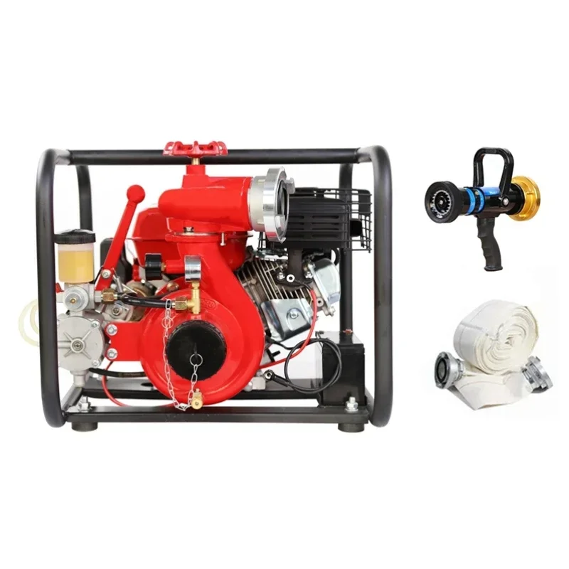 Electric and recoil starter 9hp small portable fire water pump gasolin engine water pump