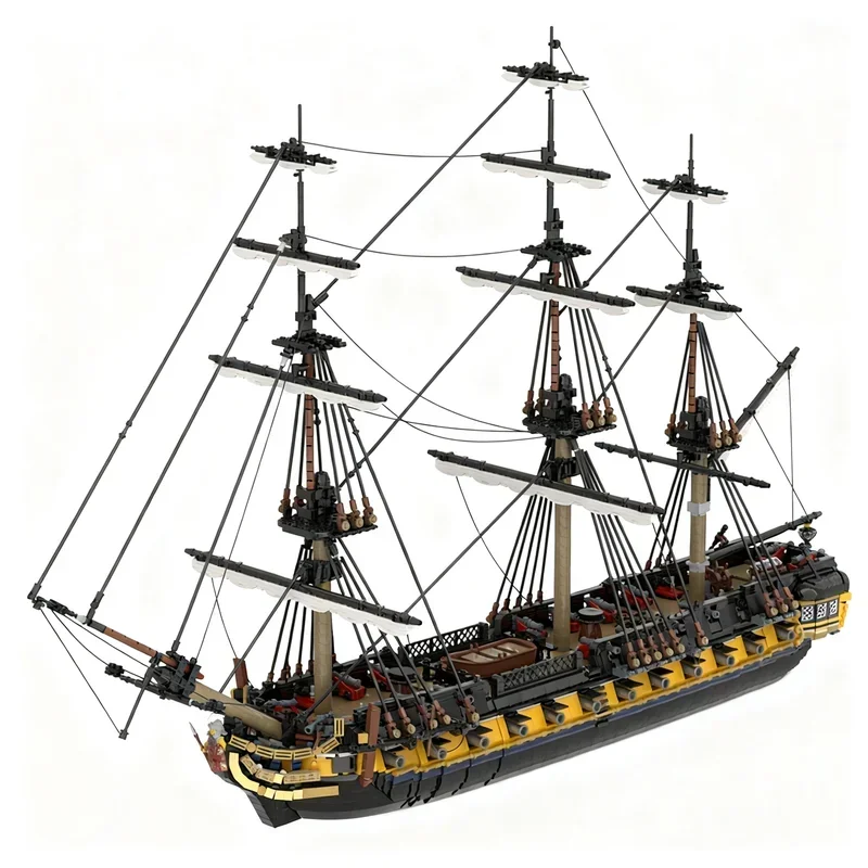

6029PCS MOC Hot European Medieval Pirates Series Model Building Blocks Creative Sci Fi Display Home Decor Construction Set Gift