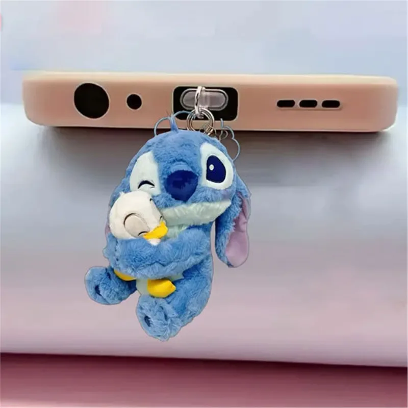 Stitch Phone Dustproof Plug for IPhone Type-c New Disney Anime 2D Plane Type C Android Charging Port Dustplugs Ornaments Gift