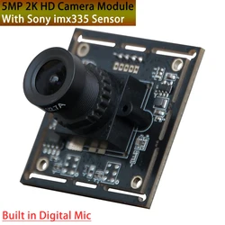 12mm Lens Camera Module 5MP 4K HD High Speed 30fps Webcam Built in Mic With CMOS IMX335 Sensor For Window Android And Linux PC