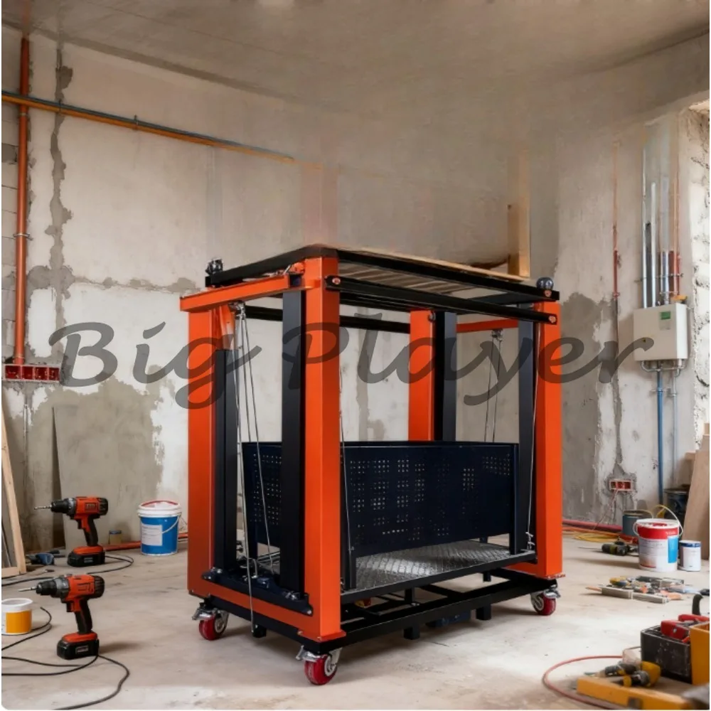 

Folding Electric Mobile Lifting Platform 5M 300 500KG Heavy Load Remote Control Automatic Lift for Decoration Work
