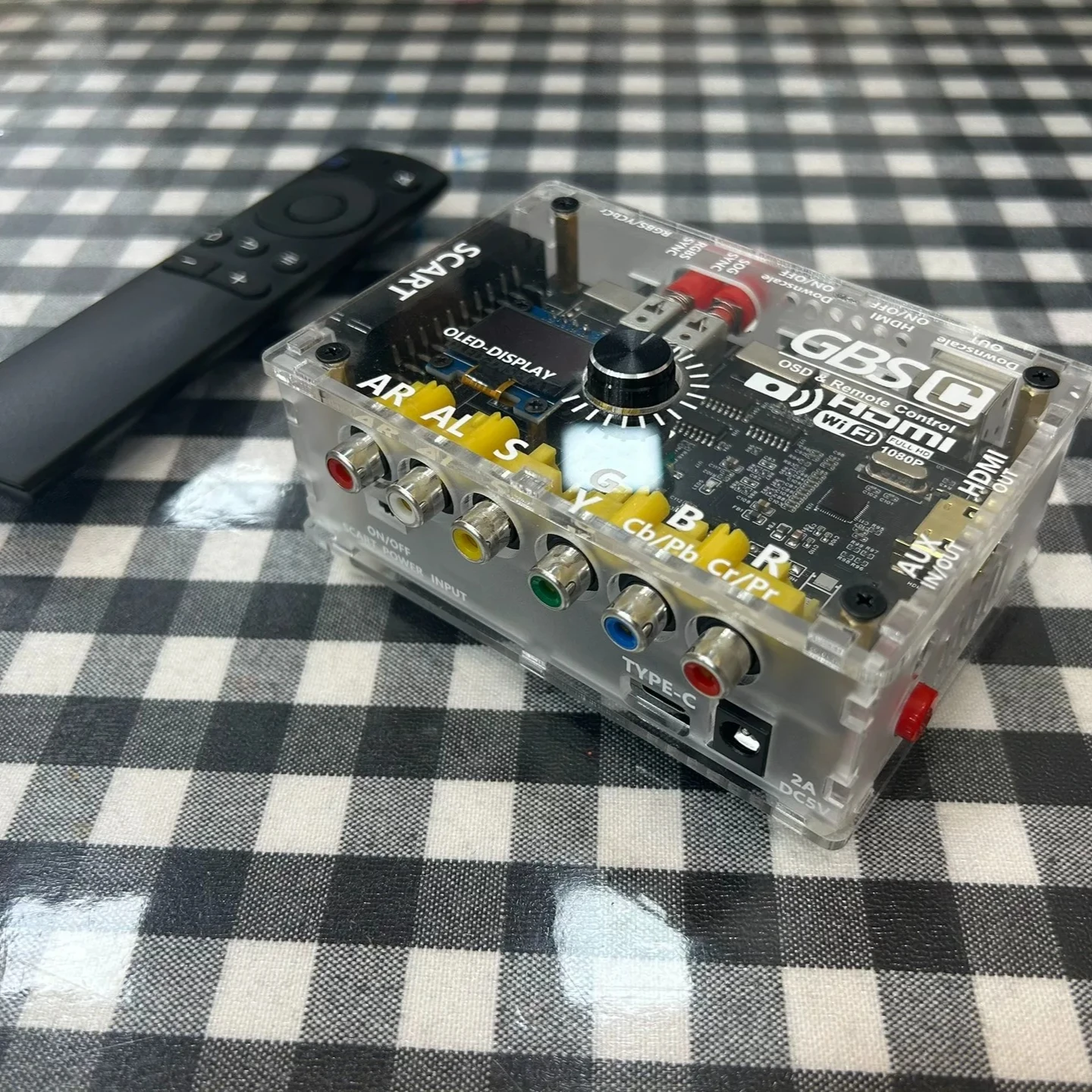 GBSC Mini Converter Custom Broom Head RGBS To HDMI/VGA Color Difference To HDMI/VGA TV LINE Nostalgic Game Console Accessories