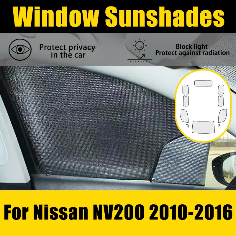 

For Nissan NV200 M20 Evalia Vanette 2010-2016 Full Covers Sun Visor Car Parasol Window Protector Windshield Sunshade Accessories