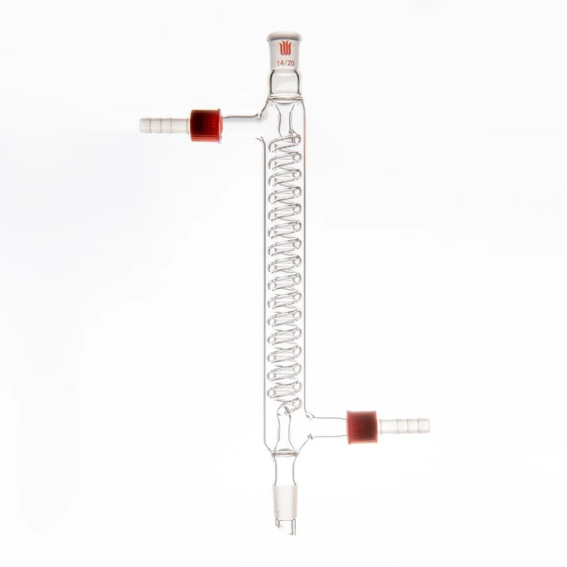 SYNTHWARE Grignard snake condenser, GRAHAM, φ 8mm / φ 10mm detachable small nozzle, Borosilicate glass, C54