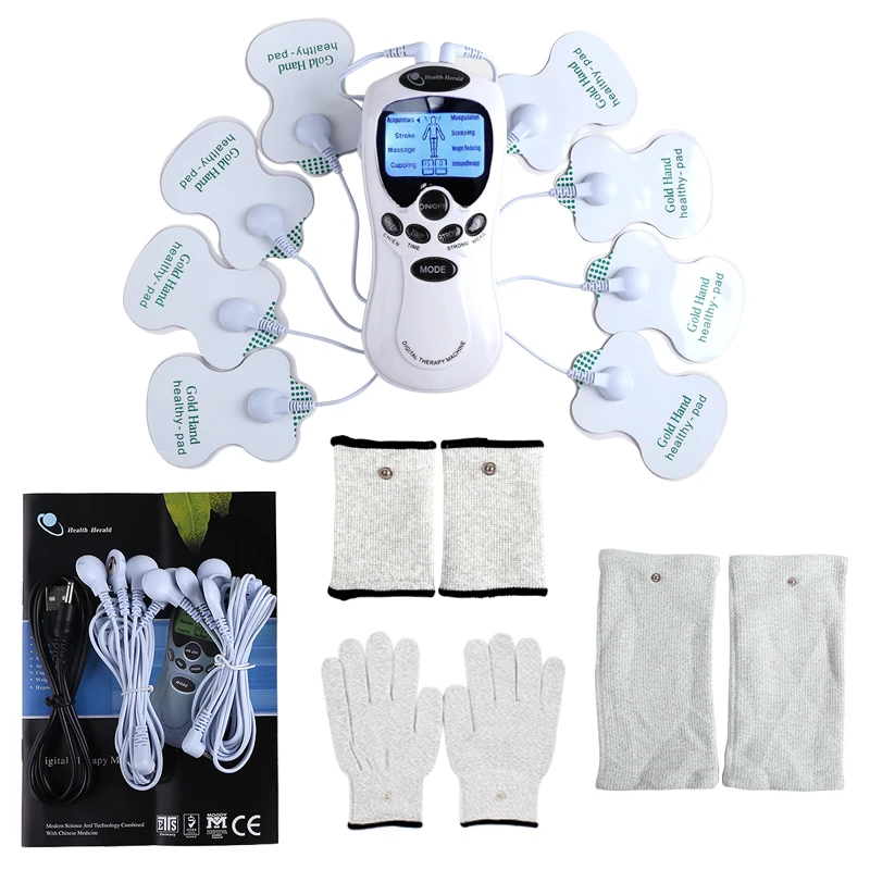 

8 Modes Multi-functional Blue Screen Machine LCD Digital Therapy Muscle Stimulation EMS Stimulator Back Neck Shoulder Pain