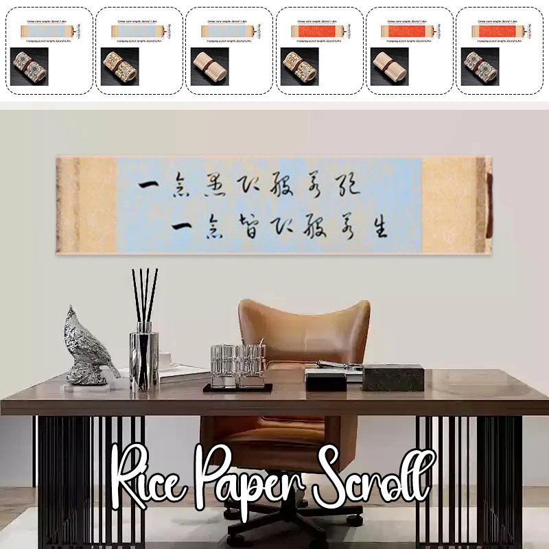 1Roll Chinese Rice Paper Blank Scroll Paper Painting Hanging Writing Painting Calligraphy Xuan Paper Painting Art Supplies - Image 3