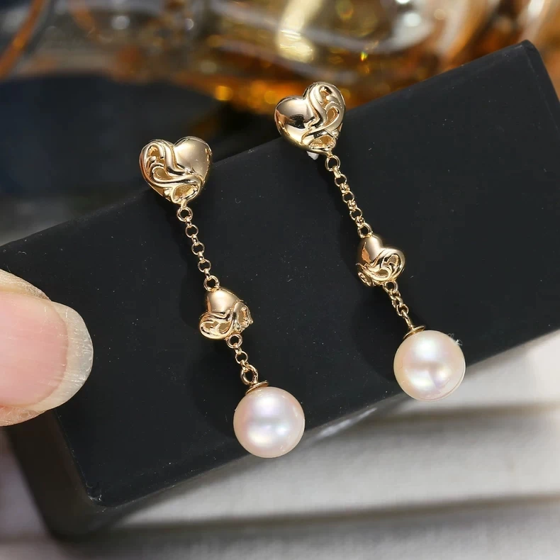 

Heart Shape S925 Sterling Silver Earrings Base Findings Mountings Jewelry Mounts Fittings Accessories for 7-12mm Pearls