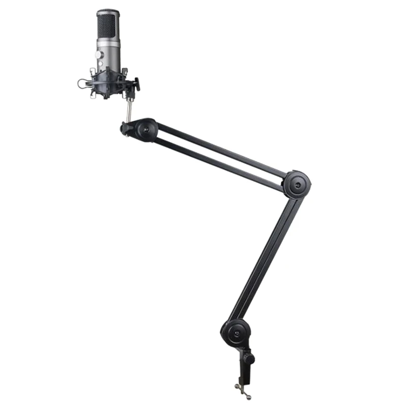 

RISE-Microphone Mount Adjustable Rotatable Cantilever Scissors Long Arm Bracket Spring-Free Cantilever Desktop Stand