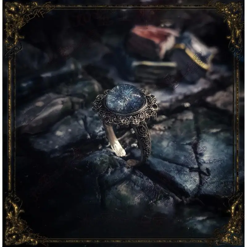 التصميم الفريد لخاتم Rani Tanni Dark Moon حول خاتم الرجل العجوز في فرنسا فاخر في أزياء Ins #1