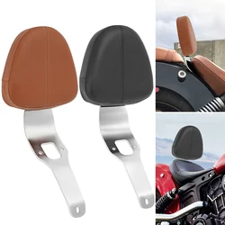 2 Style Motorcycle Rider Backrest Black Driver Seat Back Cushion Pad For Indian Scout Sixty ABS 100th Anniversary 2015-2023