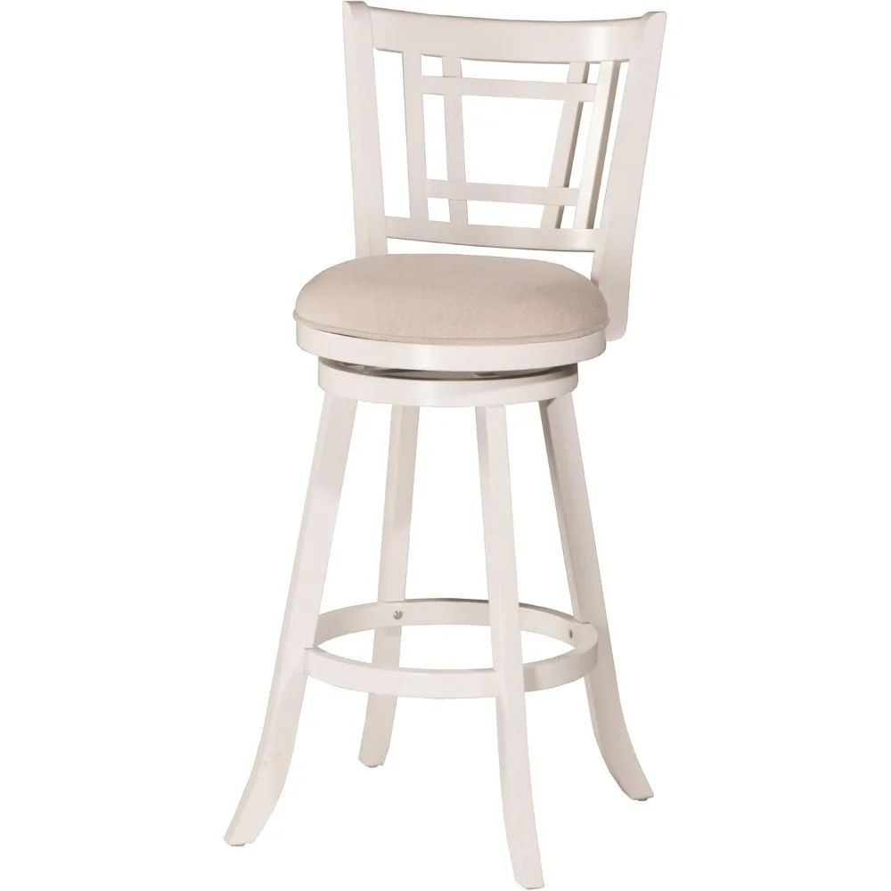 

Hillsdale Fairfox Swivel Bar Stool, Barstool, White Bar Stools for Kitchen Banquetas Altas