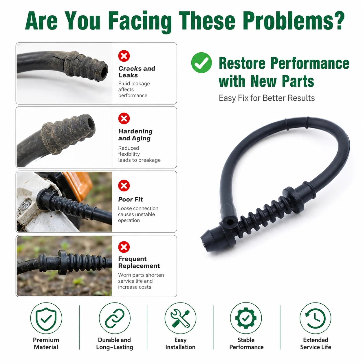 Husqvarna Chainsaw 440 - Fuel Return Filter Line Kit For