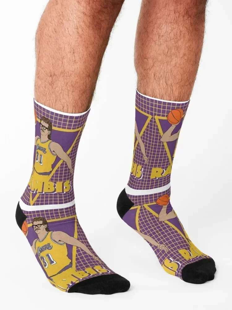 Kurt Rambis Graphic Socks men cotton high quality New year's Wholesale golf Socks For Men Women's