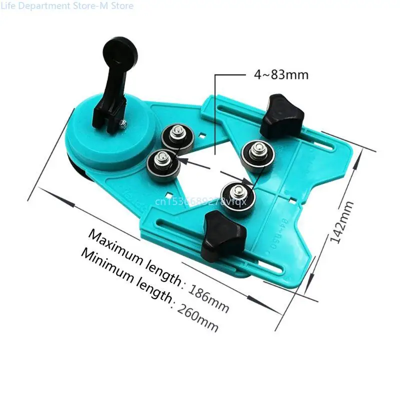 Broca Universal para azulejos vidrio, perforadora máquina vidrio, regla posición orificio ajustable