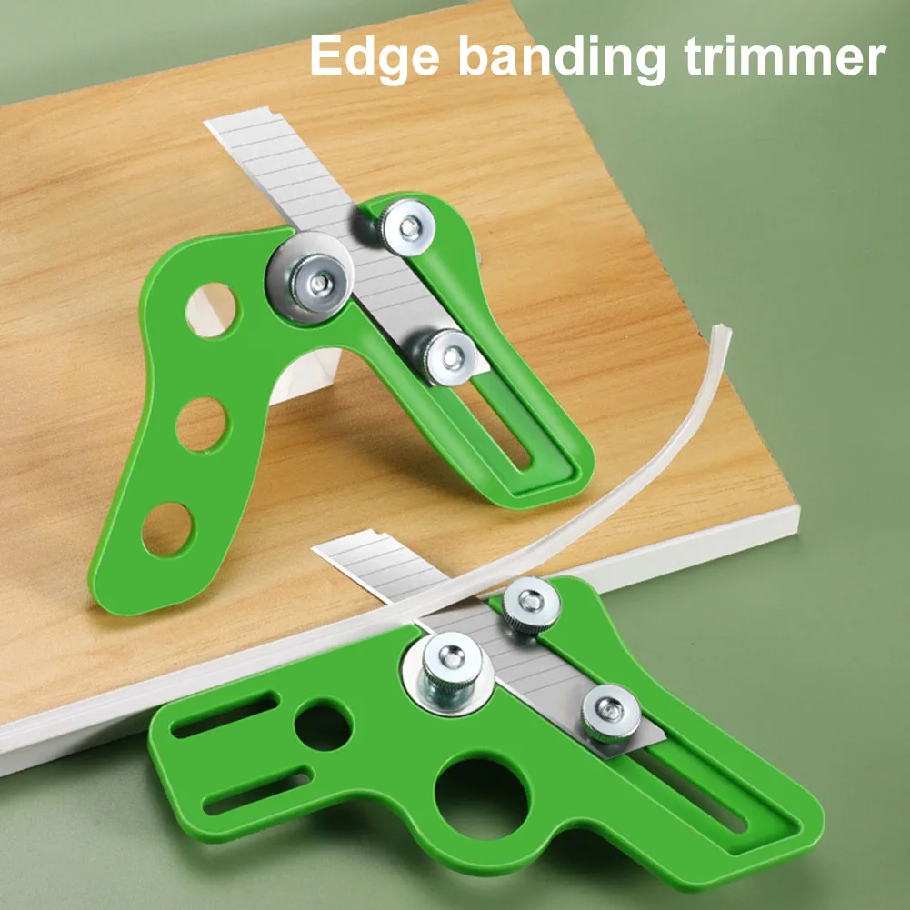 Edge Banding Trimmer Veneer Edge Cutter Tool Veneer Edge Trimmer with Retractable Blade Woodworking Cutter Manual Trimming Tool