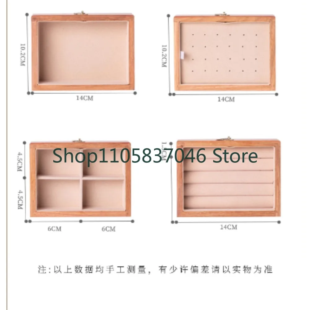 Solid wood jewelry box for newlyweds, wedding gifts for brides, newlyweds, girlfriends, storage, engagement, practical companion