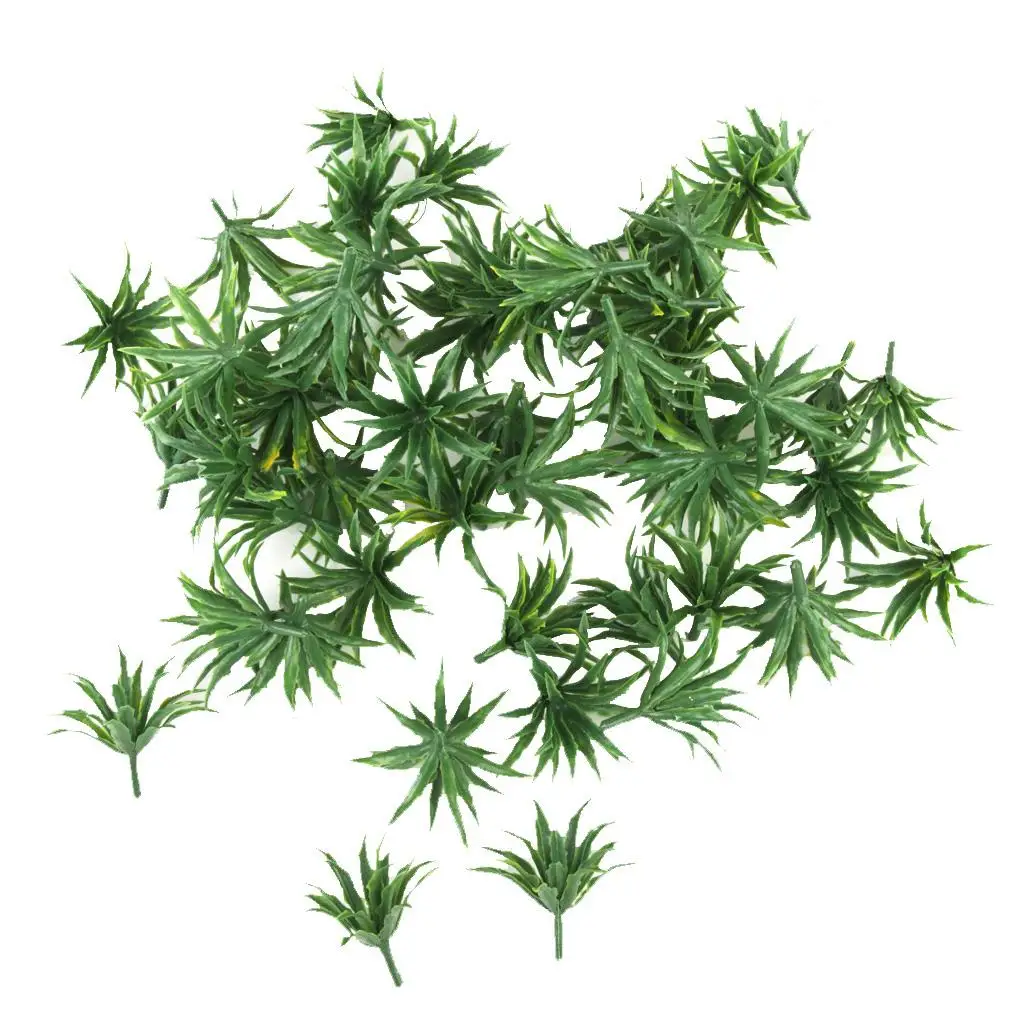 Sword Shaped Mini Grass Cover Micro Landscape Prop Plastic Model Plants Green Decor for Railway Scenery Sword Shaped Mini Grass Cover Micro Landscape Prop Plastic Model Plants Green Decor for Railway Scenery