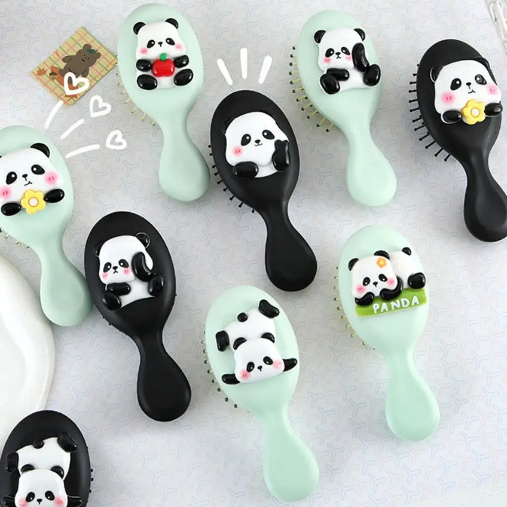 Portable Cartoon Animal Airbag Hair Comb Durable Anti Static Massage Comb Makeup Tool Cute Panda Hair Brush Travel