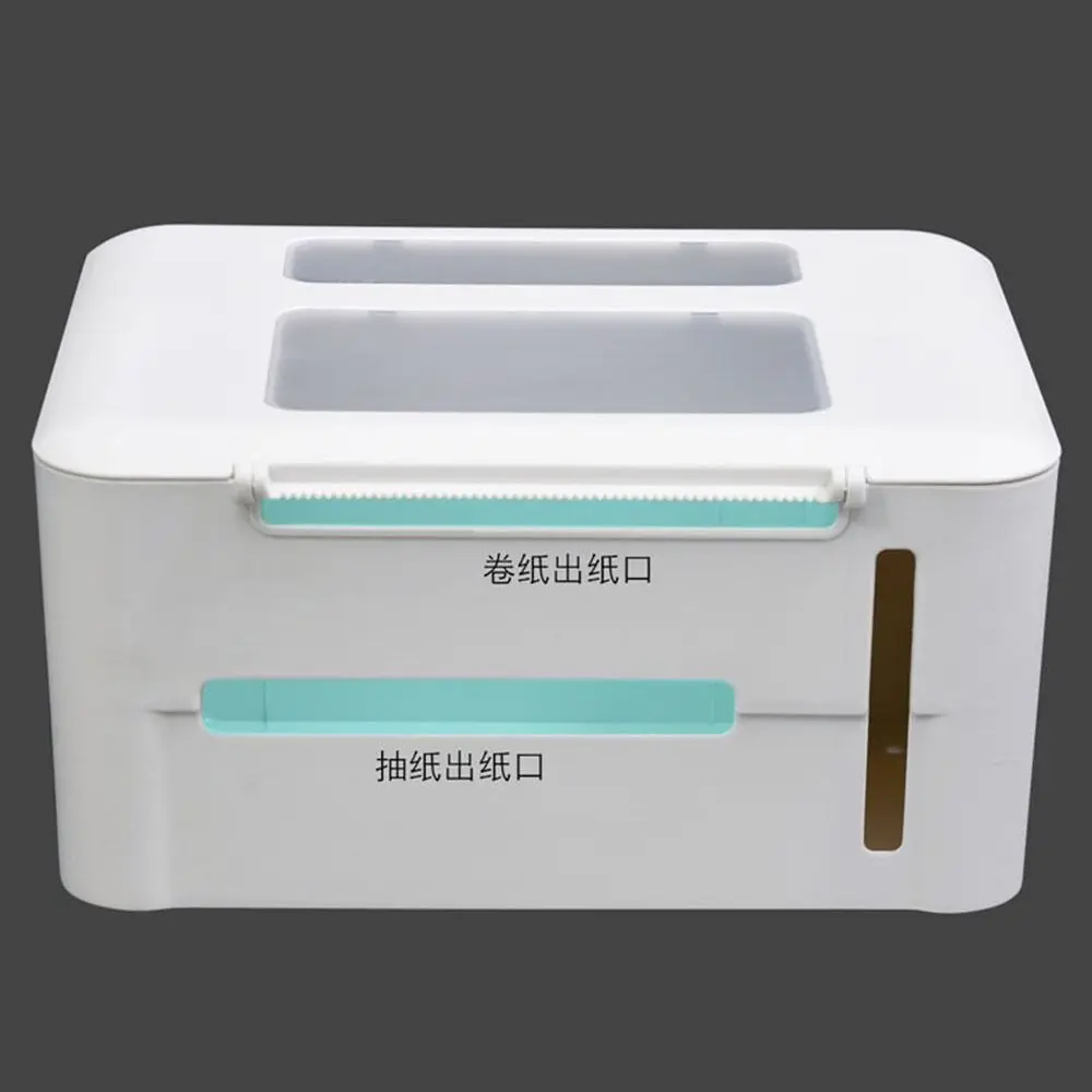 

Punch Free Bathroom Tissue Box Large Capacity Wall Mounted Toilet Paper Box Moisture-proof Waterproof Roll Paper Storage Rack