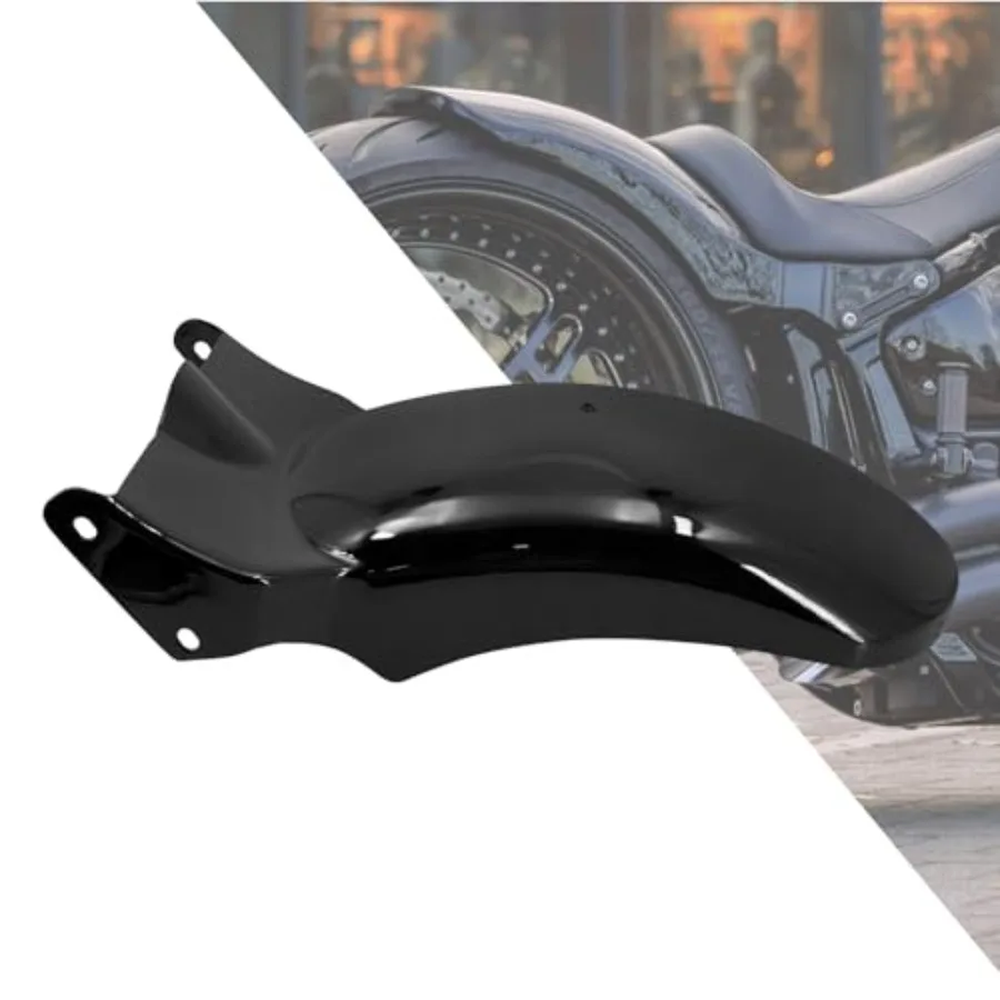 حاجز خلفي للدراجة النارية مع مقعد منفرد واقي الطين القصير والذيل طقم إضاءة الفرامل لإشارة الانعطاف لـ Harley Softail Fat Boy FXBRS 2018 #3