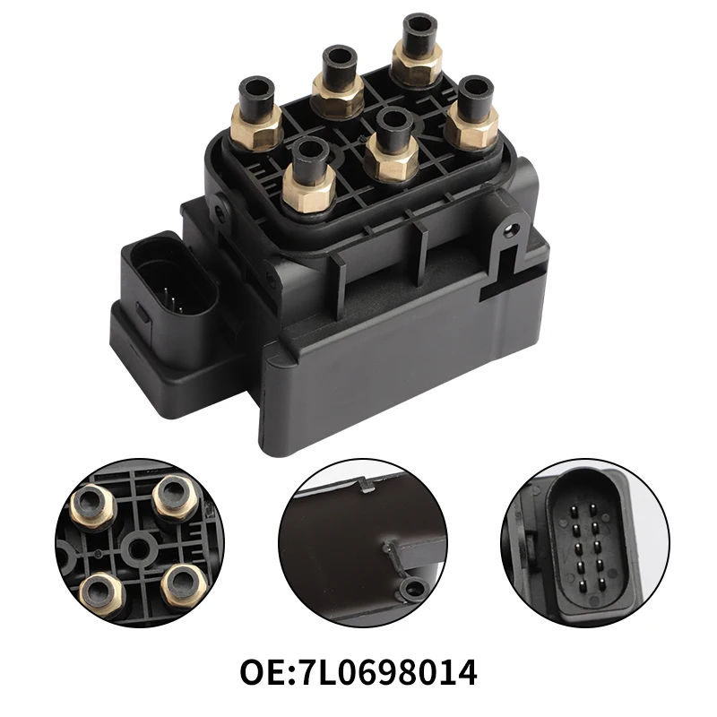 7L0698014 Air Suspension Compressor Solenoid Valve Block For Audi Q7 4L VW Touareg 7L Porsche Cayenne 7P0698014 95535890104