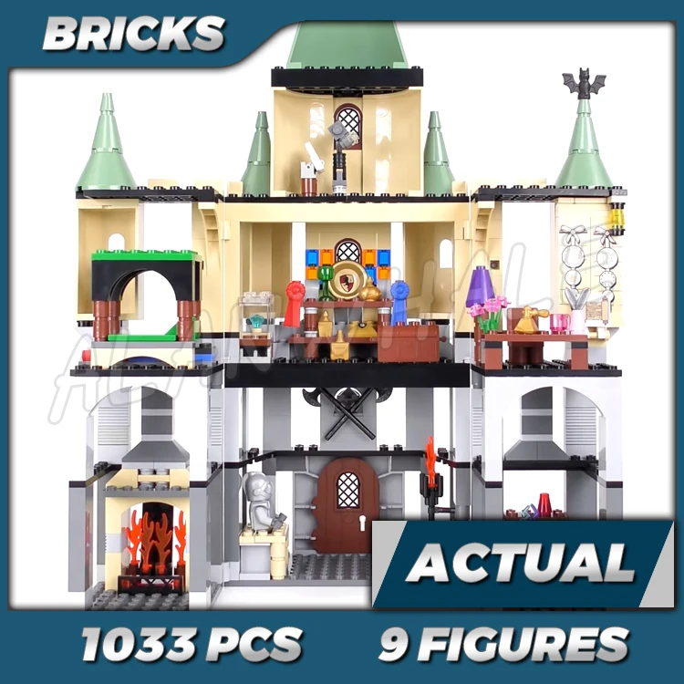 1033pcs Magical World of Wizards Phoenix Castle Greenhouse Green Tower 16029 Building Block Toy Compatible With Bricks