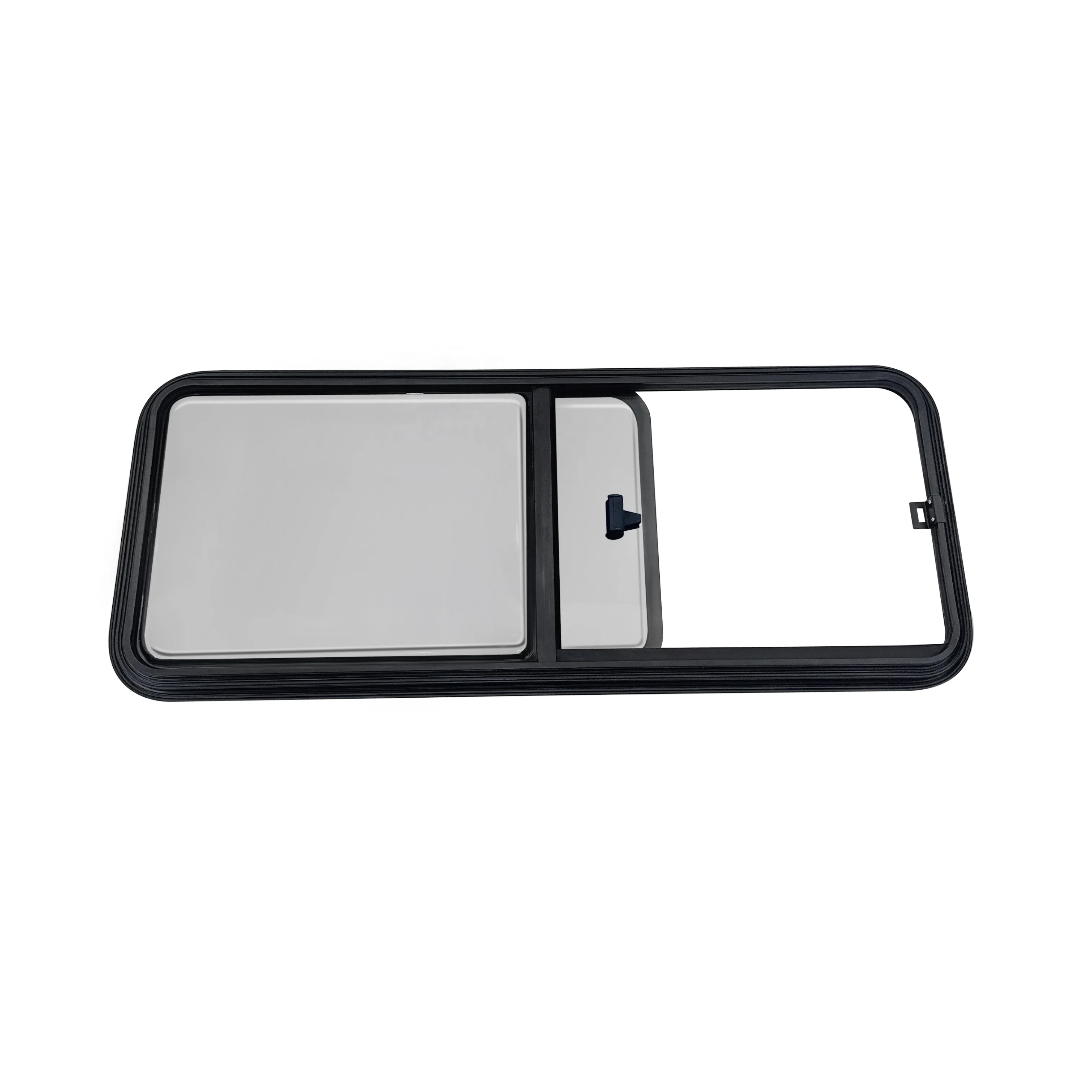 Double Anti-UV Acrylic Glass Side Windows with High Strength Aluminum Alloy Frame for RV Caravan-Soundproof & Heat-Insulating