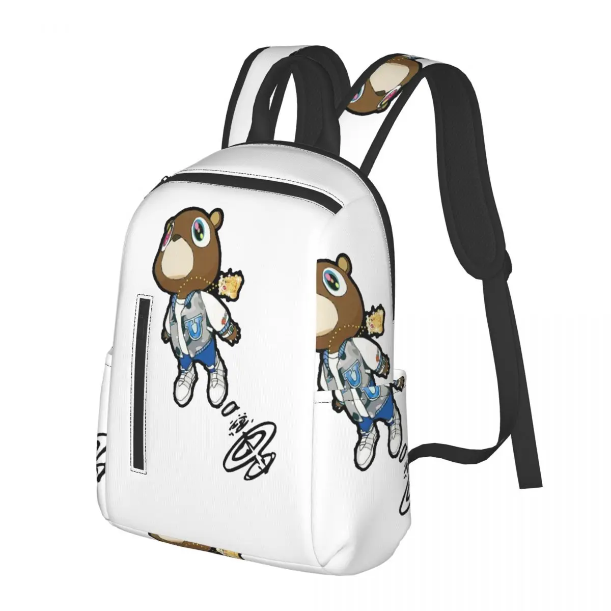 

Kanye West Dropout Bear Chicago Vintage Graduation Backpack School Bag Hiking Travel Daypack for Men Women Bookbag Shoulder Bags