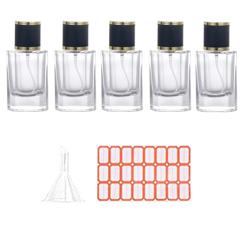 

5Pcs 30ML Spray Bottle Small Cosmetic Atomizer Perfume Bottles Atomizing Spray Container Glass Spray Bottles For Travel