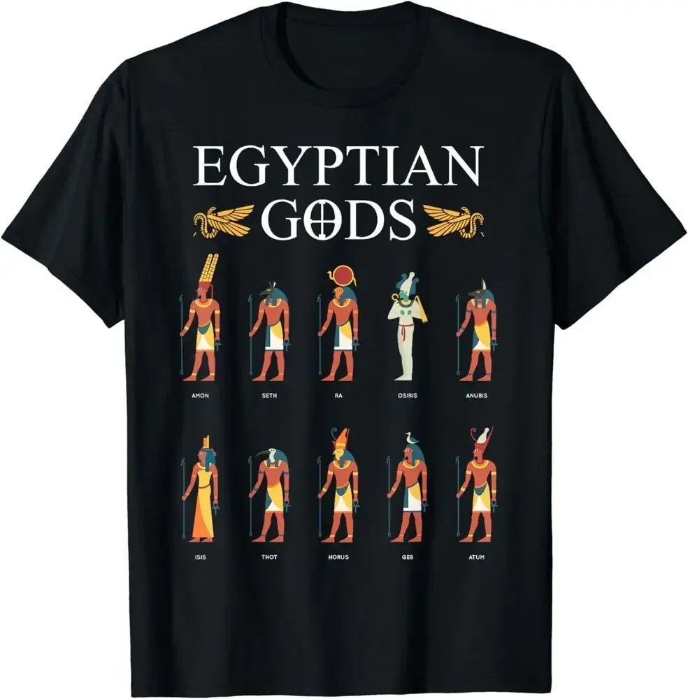 Egyptian Gods - Ancient Mythologys Pharaoh Anubis Thoth TShirt  High Quality 100%Cotton Short Sleeve