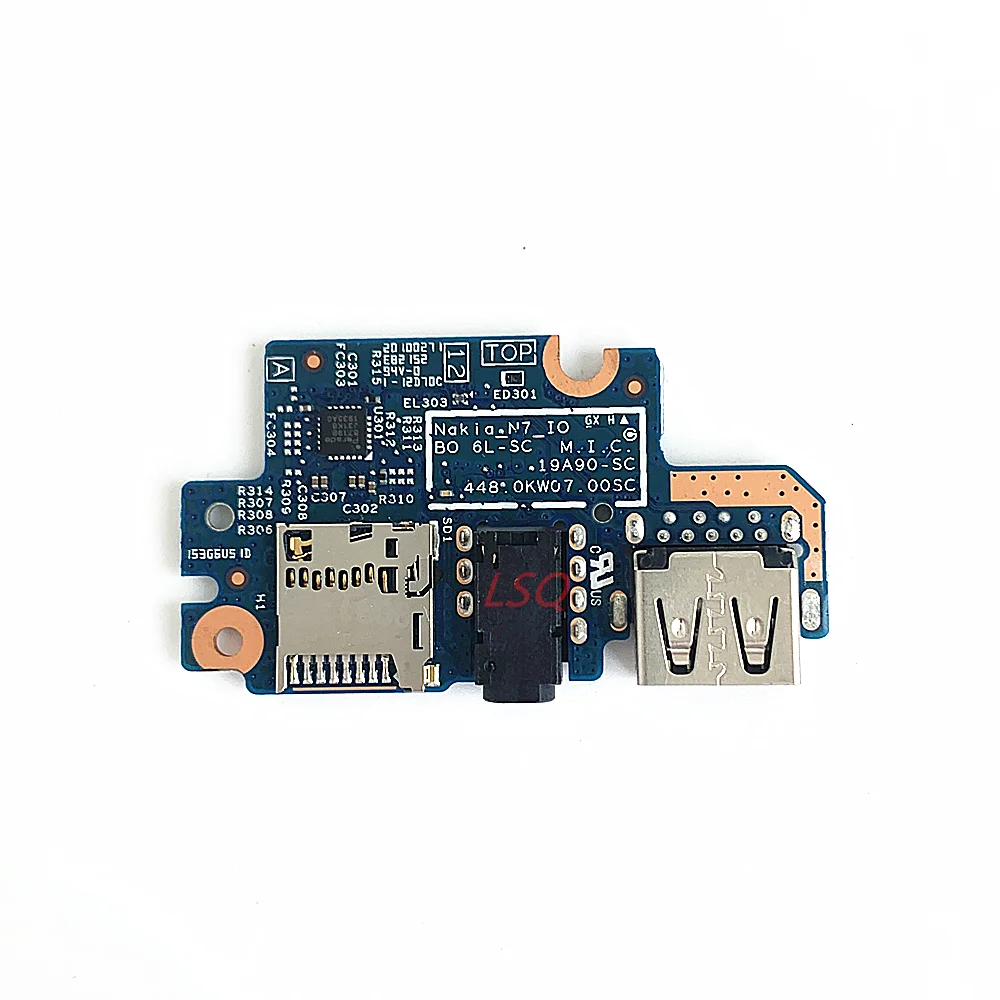 19A90-SC For Dell Inspiron 7400 Audio USB Board SD Card Reader Board 448.0KW01.00SC 0C1WNM 100% Test OK