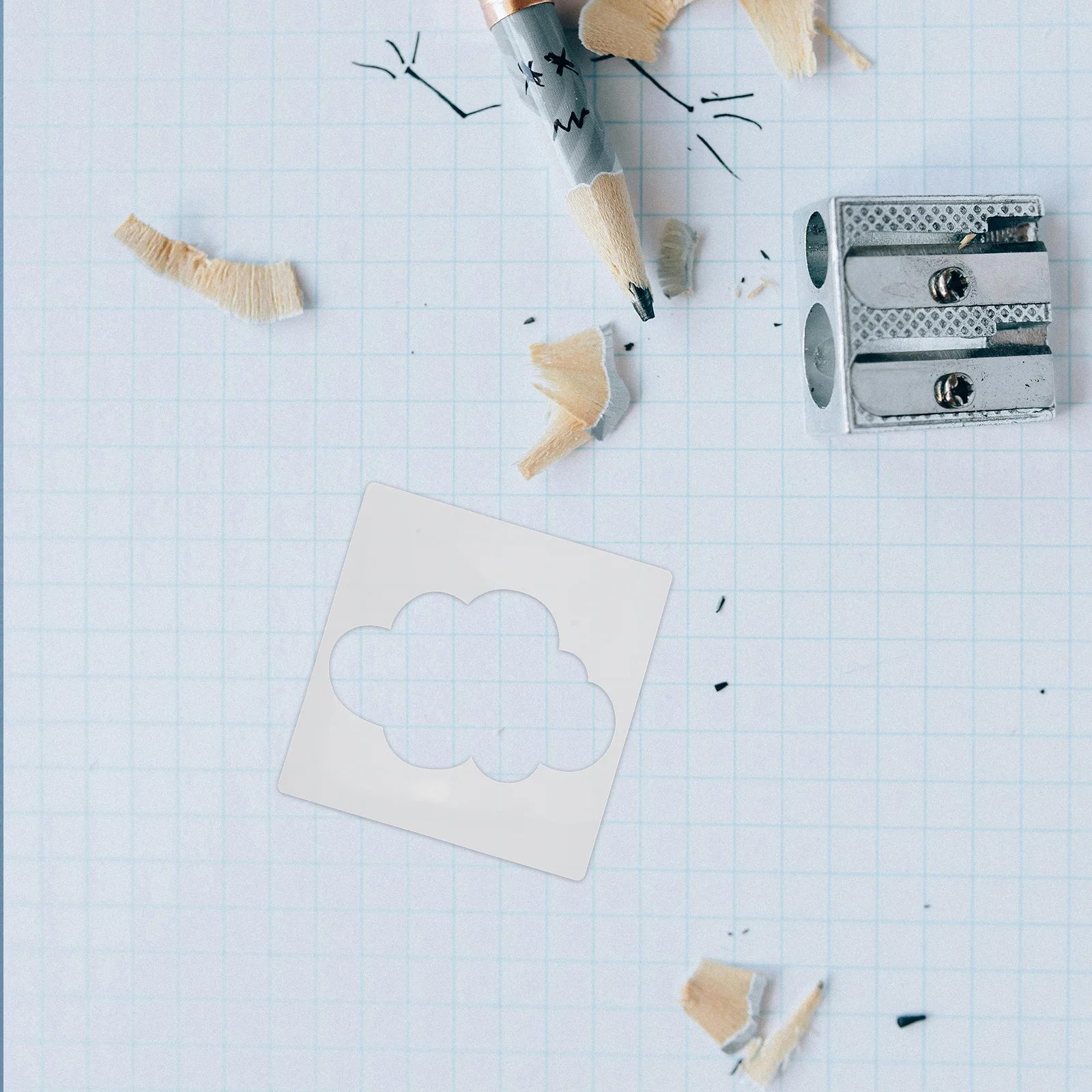 

8Pcs Decorative Stencils Cloud Pattern Plastic Reusable Templates for Wall Wood Fabric Canvas DIY Painting Art Supplies