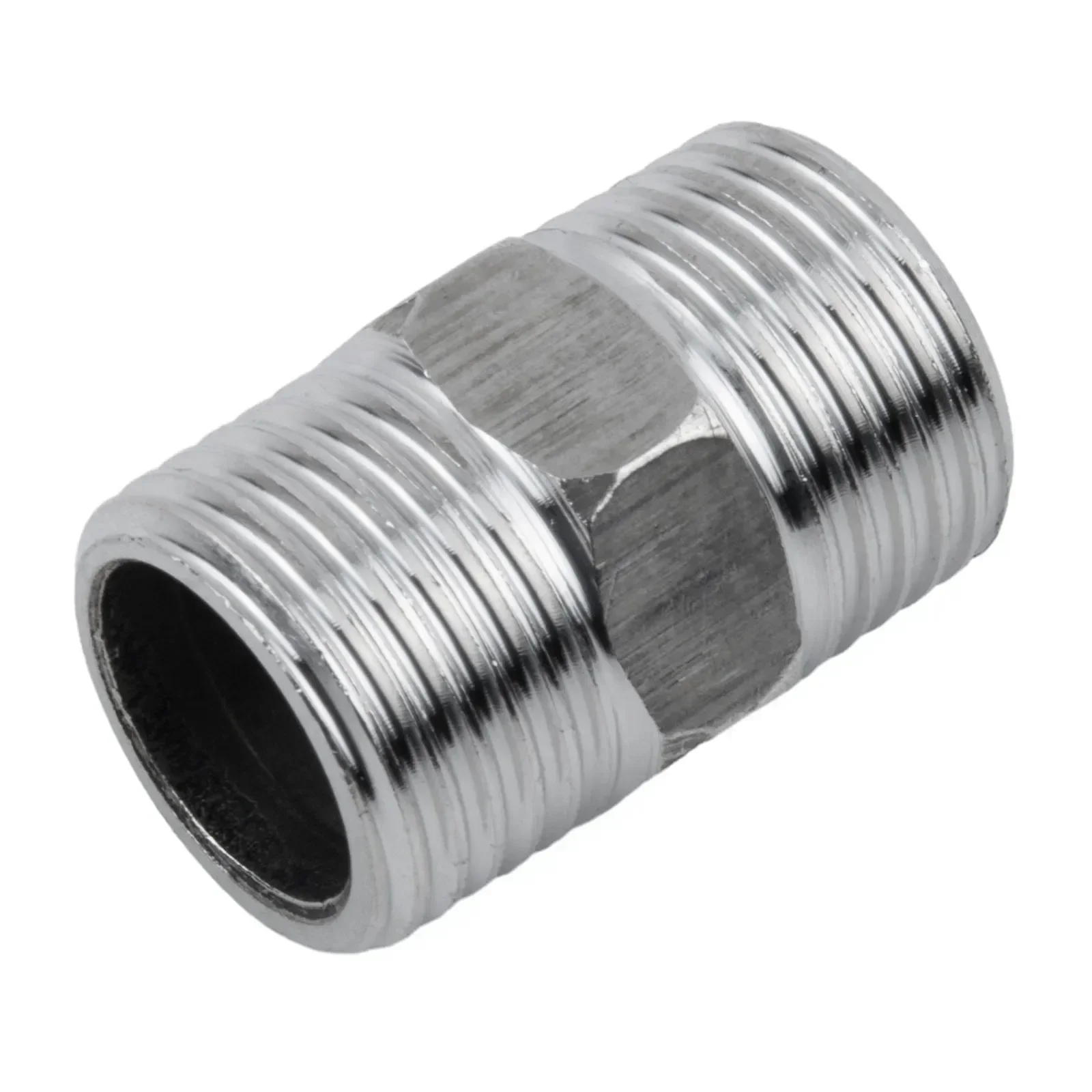 Shower Hose Extend Shower Connector For Extra Long-Hose Stainless Steel Shower Extender Universal 1/2" Male To Male Adaptor