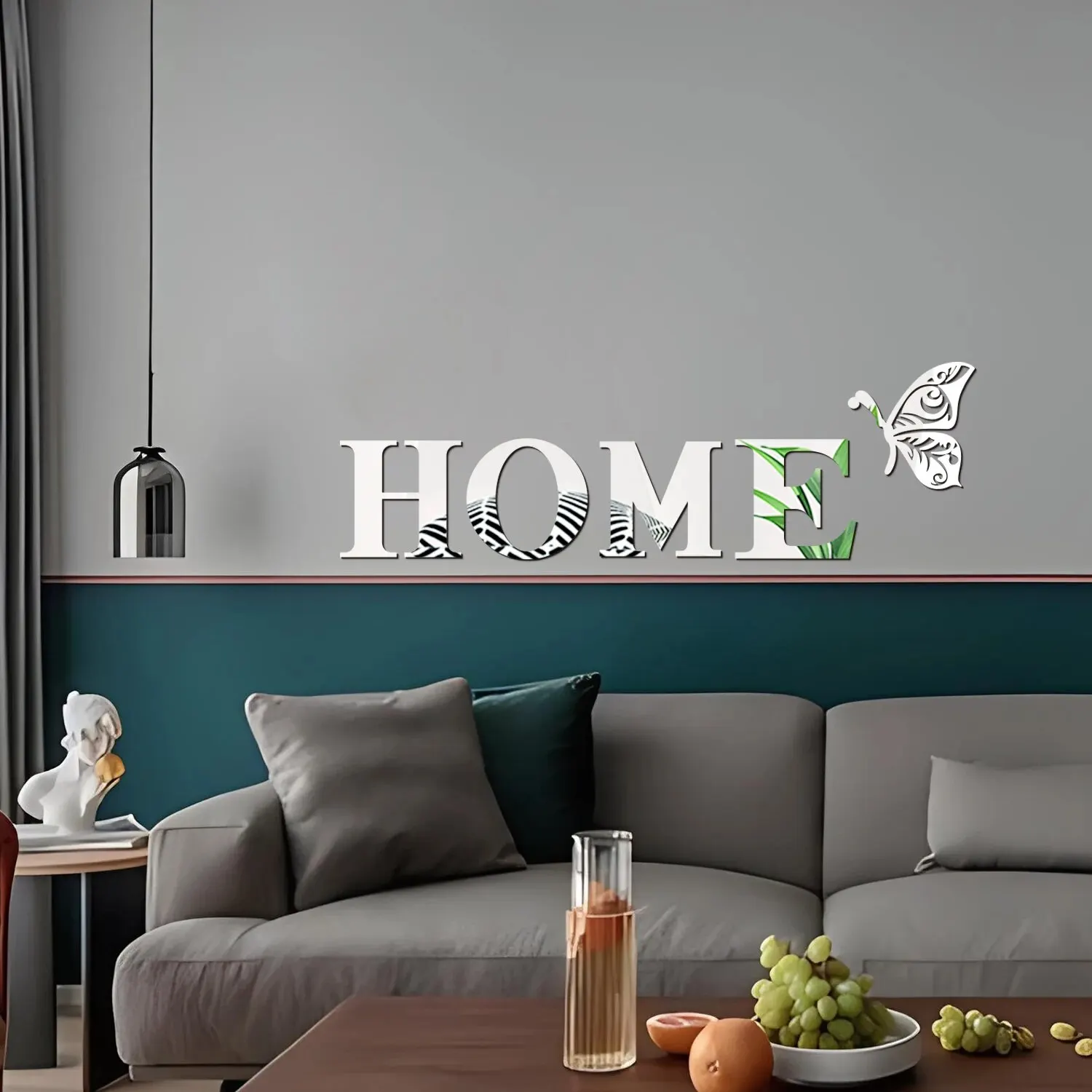 Picture 3: HOME Home Logo 3D Mirror Wall Sticker, Entrance Decoration, Home Decoration